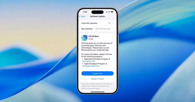 iOS 26 Public Beta