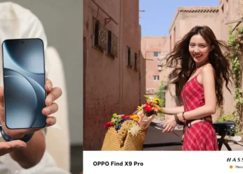 Kolase yang menampilkan HP Oppo Find X9 Pro dan sampel foto dari kamera Hasselblad-nya, menunjukkan kualitas superior dari kamera Oppo Find X9 Pro.