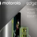 Gambar bocoran resmi dari Motorola Edge 70 yang menampilkan desain baru dengan aksen hijau limau dan klaim bodi 'sangat tipis'.