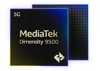 Gambar render resmi dari chipset MediaTek Dimensity 9500, prosesor flagship yang akan diluncurkan pada 22 September untuk menyaingi Snapdragon 8 Elite Gen 5.