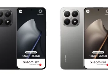 Gambar render dua varian warna Xiaomi 15T, hitam dan silver, yang bocoran spesifikasi finalnya diungkap dalam artikel.