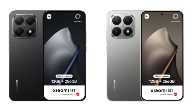 Gambar render dua varian warna Xiaomi 15T, hitam dan silver, yang bocoran spesifikasi finalnya diungkap dalam artikel.
