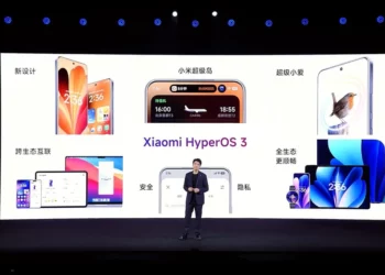 Presentasi resmi dari Xiaomi mengenai jadwal update HyperOS 3, menampilkan berbagai fitur baru seperti desain, keamanan, dan interkoneksi lintas perangkat.