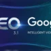 Logo 'VEO 3.1' dan teks 'Google Intelligent Video Creation' di latar belakang futuristik.