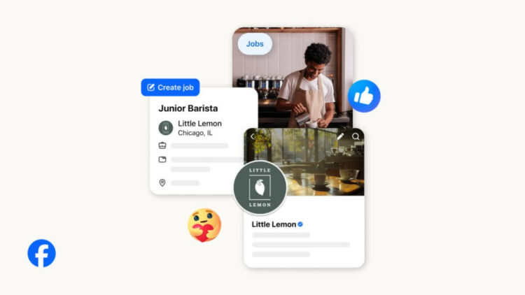 Ilustrasi profesi junior barista yang dicari melalui fitur job facebook.