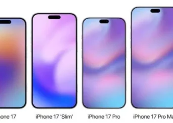 Perbandingan desain layar iPhone 17, iPhone 17 Slim, iPhone 17 Pro, dan iPhone 17 Pro Max