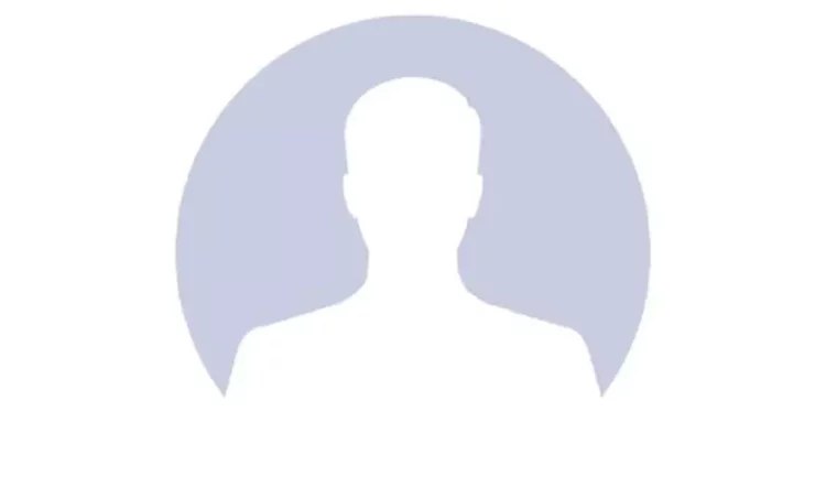 Ikon foto profil default atau avatar kosong berwarna abu-abu terang dengan latar belakang putih