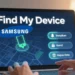 Seorang pengguna sedang menggunakan laptop untuk melacak lokasi HP Samsung hilang melalui fitur Find My Device.