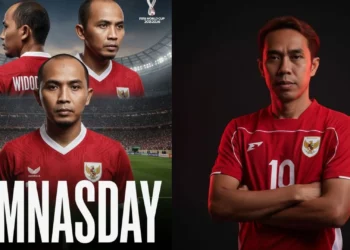 Kolase foto editan pemain Timnas Indonesia menggunakan prompt Gemini AI untuk mendukung Skuad Garuda.