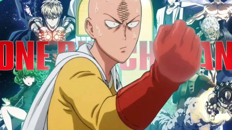 Ilustrasi One Punch Man Season 3, menampilkan Saitama, untuk artikel link nonton One Punch Man S3 Eps 3 sub indo, yang membahas Garou menjadi Orochi Kedua.