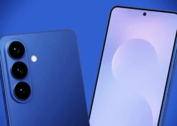 Render Konsep Samsung Galaxy S26 Pro Tampilan depan dan belakang dengan tiga kamera yang dirumorkan pakai sensor lama.