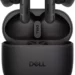 Dell Pro Plus Earbuds EB525 dengan case charging-nya, menampilkan earbuds yang didukung AI untuk menyaring suara bising di rapat.
