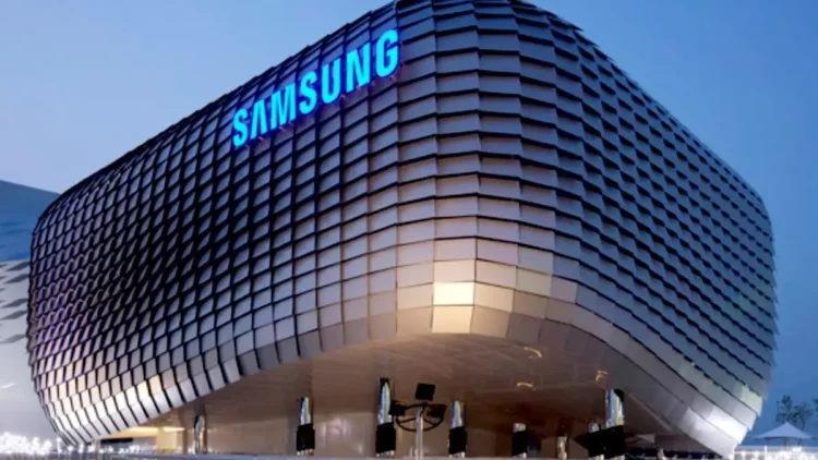 Gedung kantor pusat Samsung yang modern, sebagai ilustrasi berita laba Samsung yang meroket ke level tertinggi berkat ledakan AI.
