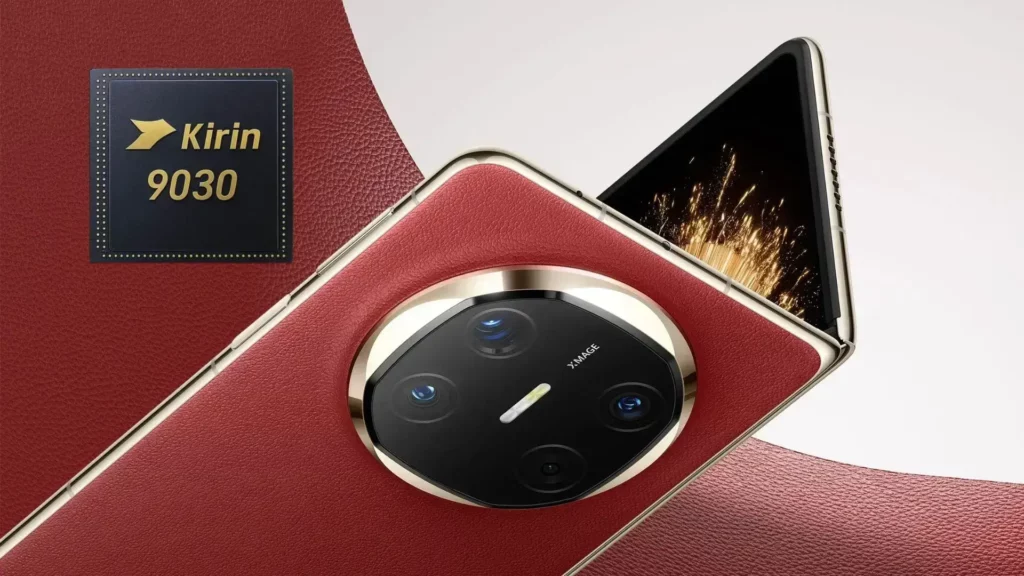 Ilustrasi Huawei Mate X7 dengan chipset Kirin 9030, otak baru HP lipat flagship yang dilaporkan 20% lebih kencang dari Kirin 9020 di Mate X6.