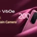 Gambar promosi vivo V60e yang menyorot keunggulan utama kamera 200MP.