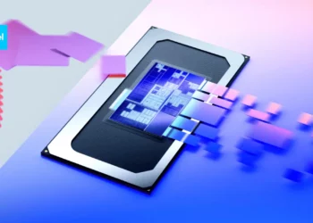 Ilustrasi render dari prosesor Intel Panther Lake, yang hasil benchmark iGPU-nya menunjukkan performa 50% lebih kencang dan setara dengan RTX 3050.