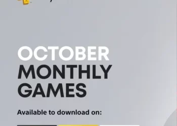Poster pengumuman resmi game gratis PS Plus Oktober 2025 yang tersedia untuk semua tier langganan.