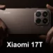 Dua tangan memegang render dari Xiaomi 17T, menunjukkan desain kamera belakangnya.