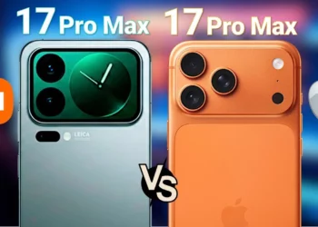 Perbandingan antara baterai Xiaomi 17 Pro Max vs iPhone 17 Pro Max yang menjadi topik utama artikel.