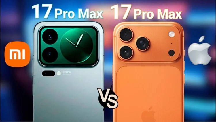 Perbandingan antara baterai Xiaomi 17 Pro Max vs iPhone 17 Pro Max yang menjadi topik utama artikel.