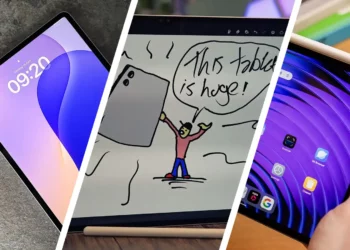 Kolase tiga tablet terbaik 2025 yang sedang diulas dalam artikel rekomendasi.