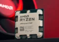 Foto close-up prosesor AMD Ryzen 5 7500F, sebuah CPU gaming murah yang disebut sebagai pilihan paling worth it di tahun 2025.