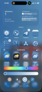 Tampilan antarmuka Apple iOS 26 dengan fitur Dynamic Island, yang dibandingkan dengan HyperIsland dalam pertarungan HyperOS 3 vs iOS 26.