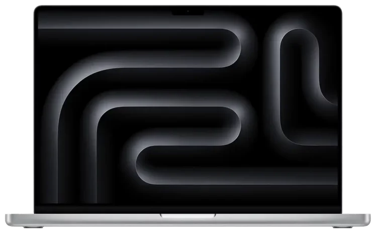 Tampilan depan Apple MacBook Pro 16 2024, laptop all rounder terbaik peringkat pertama dalam daftar.