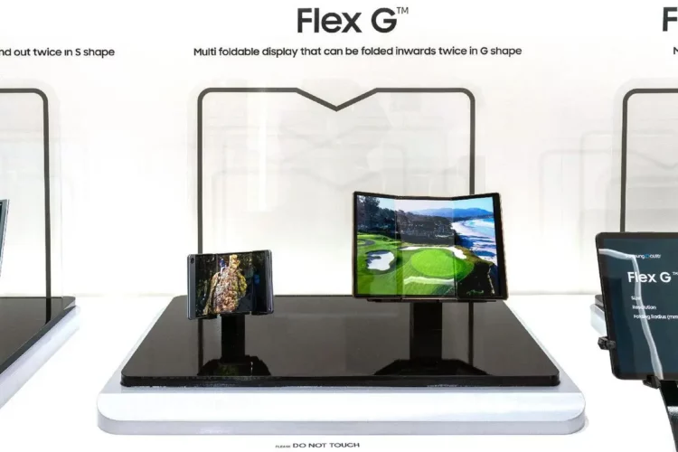Prototipe layar 'Flex G' yang menjadi basis teknologi untuk HP Samsung lipat 3 layar 'Galaxy Z TriFold'.