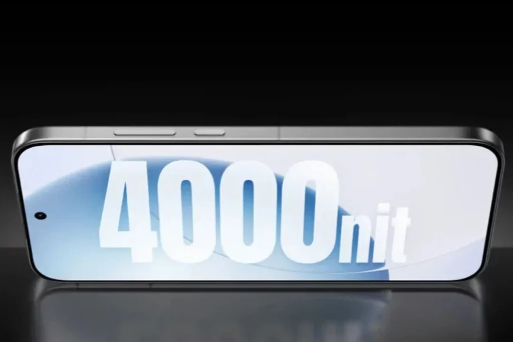 Ilustrasi layar Realme GT8 Pro yang memiliki peak brightness 4.000 nits, bagian dari spek flagship-nya.