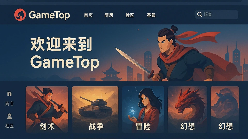 Screenshot platform ByteDance GameTop, wujud dari strategi baru 'penerbit cerdas' (big publishing) ByteDance untuk menyaingi Steam secara global.