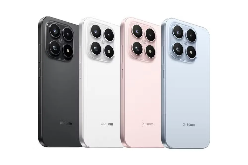 Jajaran empat varian warna dari HP flagship Xiaomi 17, menampilkan desain bodi premium dan modul kamera Leica yang canggih.