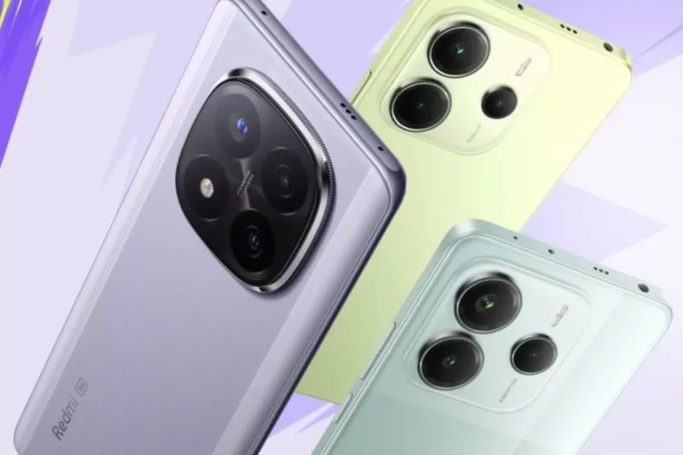 Tampilan desain belakang ponsel Xiaomi Redmi dengan kamera ganda berdesain modern.
