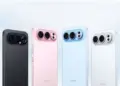 Empat smartphone Honor 500 Series dalam varian warna berbeda (hitam, pink, biru, putih), menunjukkan pilihan warna yang menarik.