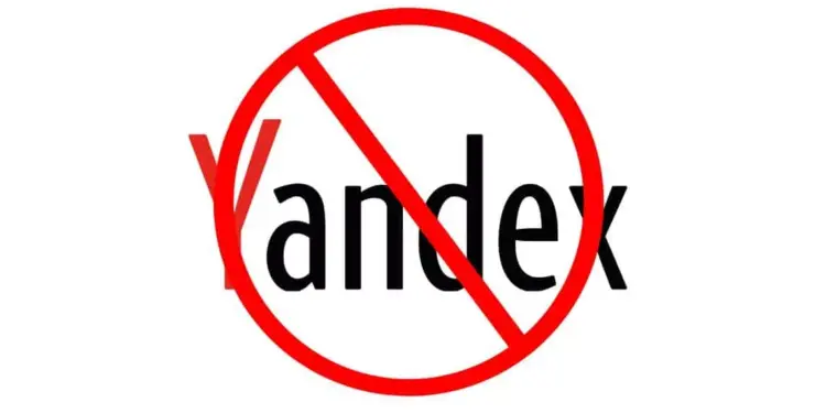 Simbol atau ikon yang menyimbolkan akses internet yang terbuka atau tidak diblokir, mengarah ke situs Yandex.
