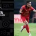 Grafis resmi FIFA Puskás Award menampilkan piala penghargaan dan foto Rizky Ridho sedang merayakan gol.