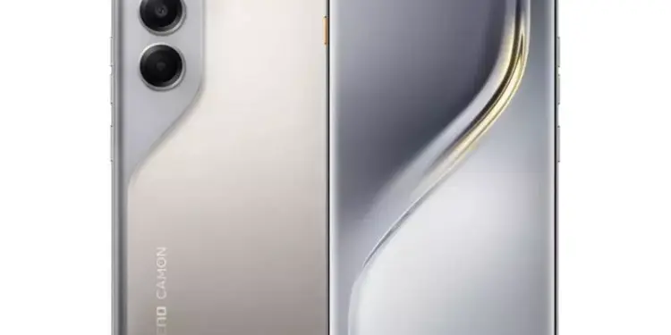 Tampilan layar smartphone TECNO Camon 40 dengan bezel tipis dan kualitas tampilan yang jernih.