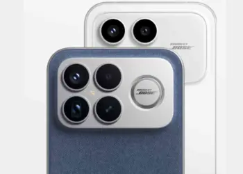 Detail modul kamera Poco F8 Ultra atau Poco F8 Pro menunjukkan logo Sound by Bose