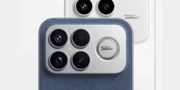 Detail modul kamera Poco F8 Ultra atau Poco F8 Pro menunjukkan logo Sound by Bose