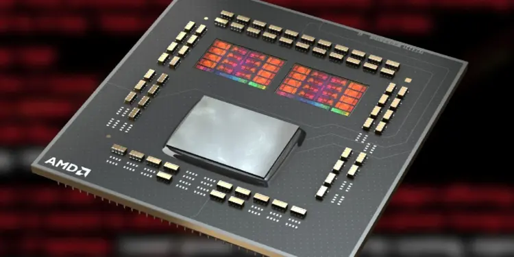 Render desain chip APU AMD Zen 7 Halo Grimlock dengan iGPU monster yang diklaim memiliki performa 35% lebih kencang dan setara RTX 5070 Desktop.