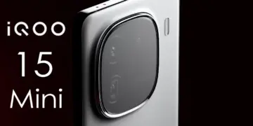 Render desain modul kamera belakang iQOO 15 Mini yang dikabarkan membawa spesifikasi baterai 7.000mAh dalam bodi compact.