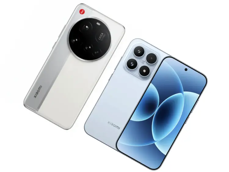 Render desain Xiaomi 17 Ultra dengan modul kamera bulat besar Leica bersanding dengan Xiaomi 17 reguler yang dikabarkan akan rilis global.