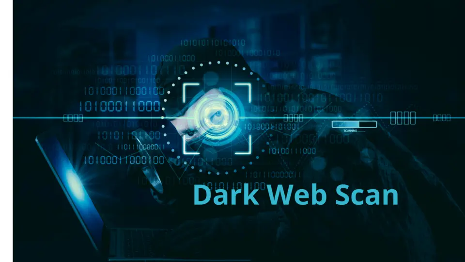 Ilustrasi cara kerja Dark Web Scanner mendeteksi kebocoran informasi sebagai langkah awal hapus data di Dark Web.