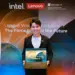 Perwakilan Lenovo memamerkan unit ThinkPad P1 Gen 8 dalam acara peluncuran Lenovo ThinkPad P Series terbaru di Indonesia, sebuah mobile workstation AI yang dirancang untuk profesional.