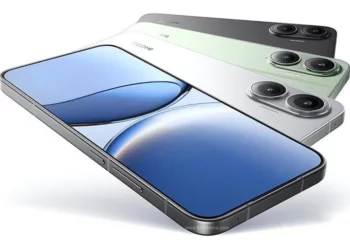 Render HP Redmi Turbo 5 Pro dalam berbagai warna, menunjukkan desain frame metal dan layar datar, yang dirumorkan akan membawa baterai 9.000mAh.