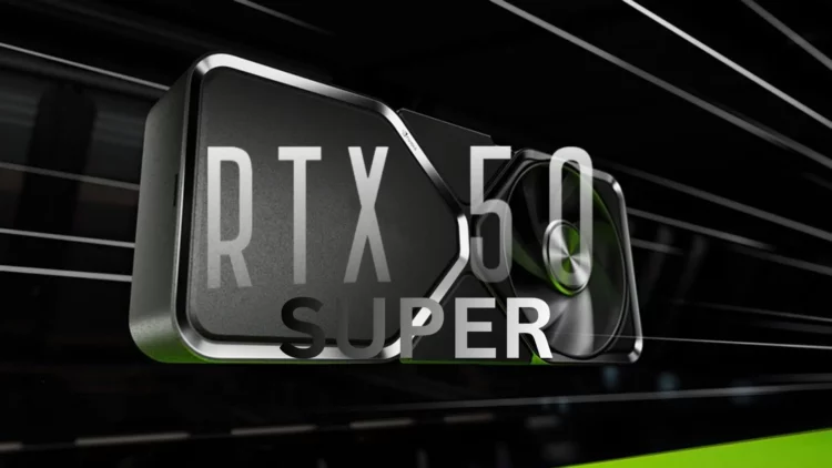 Ilustrasi render RTX 50 SUPER, GPU yang dirumorkan peluncurannya ditunda ke 2026 karena penyesuaian spesifikasi dan menunggu rilis GTA VI.