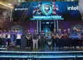 Suasana panggung para juara tim esports Indonesia di babak Indonesian Finals yang berhasil lolos ke Grand Final APAC Predator League 2026 di India.