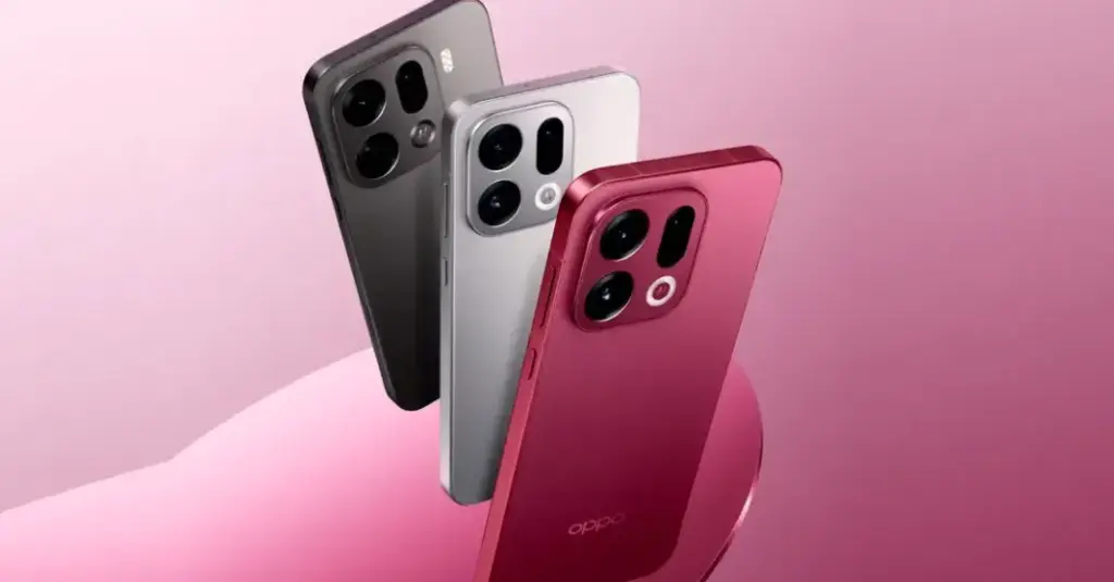 Tampilan tiga varian warna Oppo Find X9s yang diposisikan sebagai small-screen flagship pendamping peluncuran Oppo Find X9 Ultra.