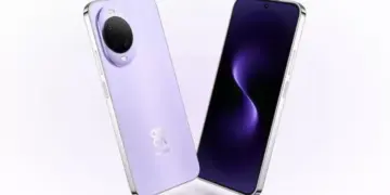 Ilustrasi grafis chipset Kirin terbaru yang tertanam di dalam bodi Huawei Nova 15 Series untuk efisiensi performa tinggi.