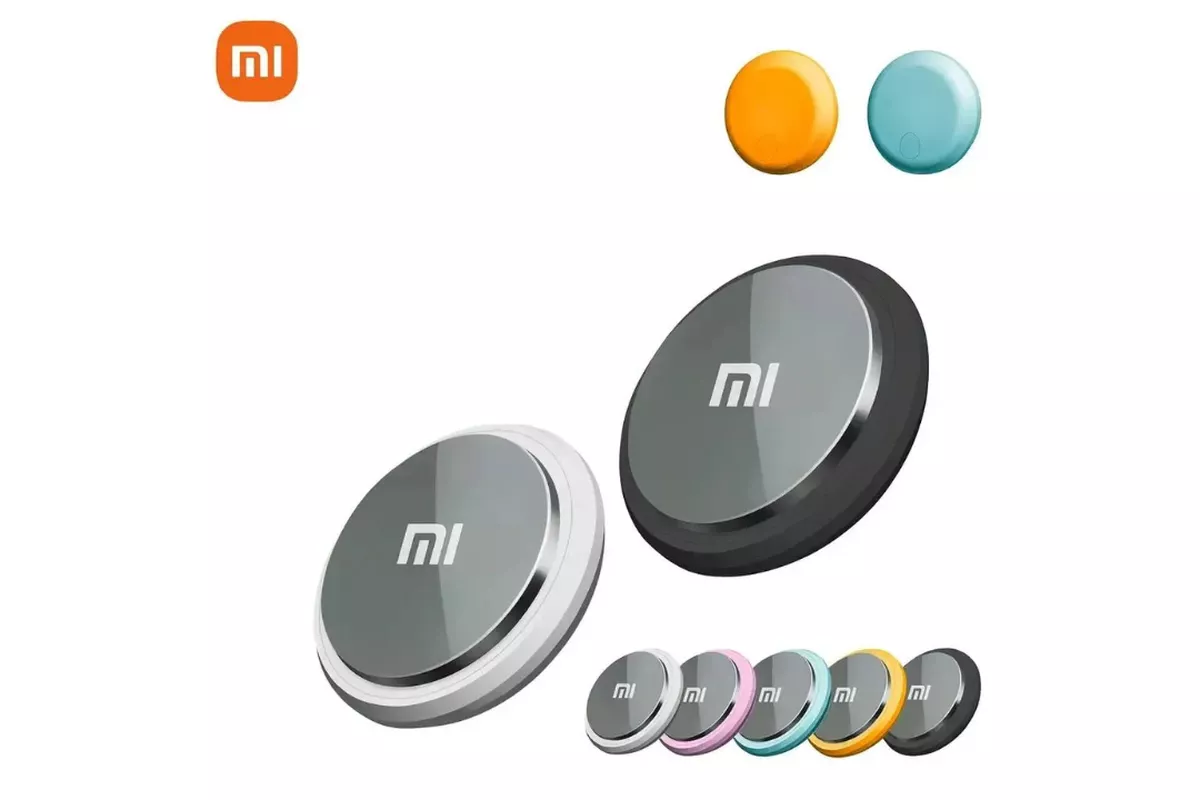 Berbagai varian warna pelacak Xiaomi (oranye, biru muda, pink, hitam) yang diletakkan bersamaan, menyoroti pilihan warna yang ditawarkan.